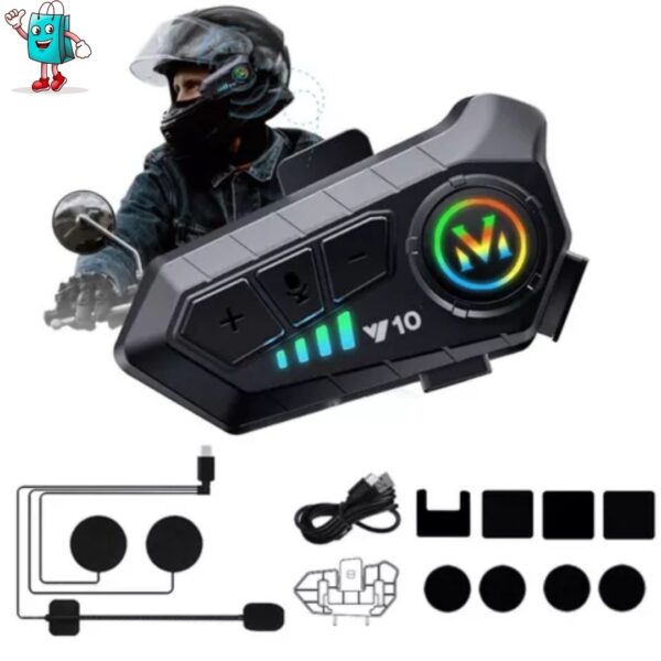 Auriculares Bluetooth Para Casco Y10 - Image 2