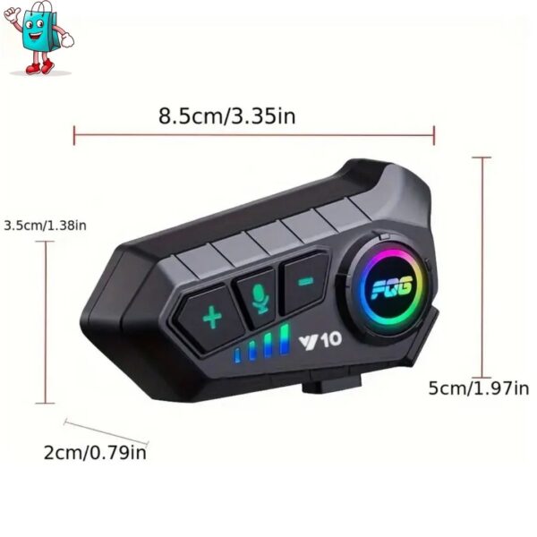 Auriculares Bluetooth Para Casco Y10 - Image 3