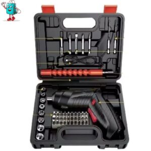 Destornillador Giratorio Recargable 47piezas Estuche