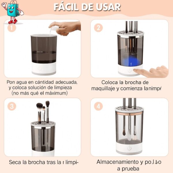 Lavadora De Brochas De Maquillaje Usb - Image 3