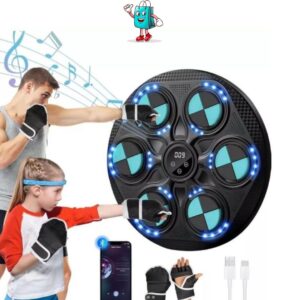 Máquina de Boxeo Musical Bluetooth con Guantes