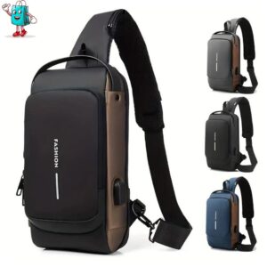 Bolso Cruzado Antirrobo Puerto USB