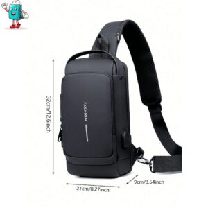 Bolso Cruzado Antirrobo Puerto USB