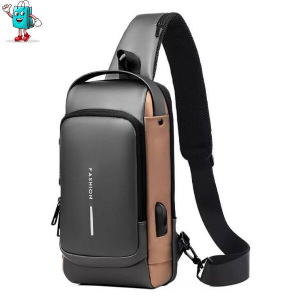 Bolso Cruzado Antirrobo Puerto USB - Image 4